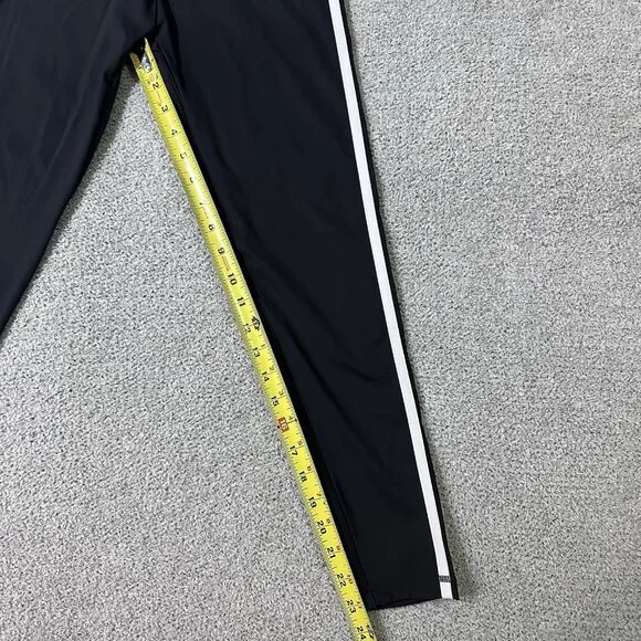 NWT Adidas Tights Women’s Medium Black White 3 Stripe 7/8 Training 3/4 Length - Picture 3 of 13